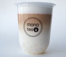 Латте с пудингом