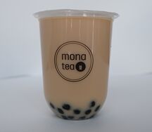 Найча с тапиокой с чёрным сахаром