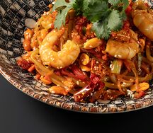 Лапша с креветкой