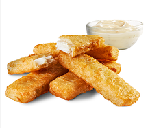 Рыбные палочки с соусом тартар большая порция