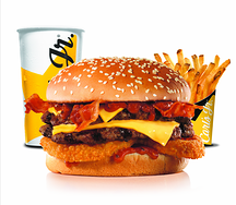 Двойной Вестерн Чизбургер Комбо