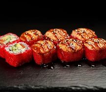 Ролл Калифорния запеченная