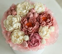 Десертные цветы Бокс Роскошные пионы