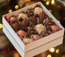 Клубника в шоколаде Premium Новогодний 16 ягод