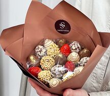 Букет клубники в шоколаде Gold 