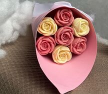 Шоколадные розы из бельгийского шоколада