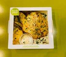 Рубленные куриные котлетки с жареным картофелем