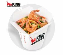 Лапша с креветками