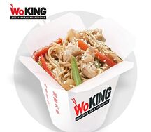 Лапша с лососем