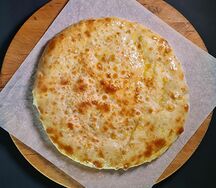 Пирог с сыром и грибами