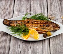 Форель на углях