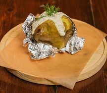 Картофель, запеченный на углях