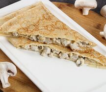 Блин с курицей и грибами 