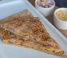 Блин с ветчиной и сыром 