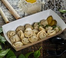Пельмени с курицей и говядиной 