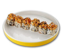 Ролл с опаленным угрем