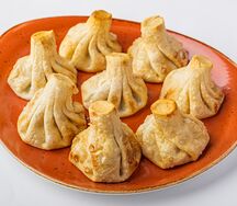 Хинкали с курицей жареные