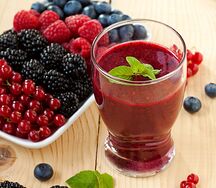 Морс ягодный собственного приготовления