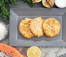 Котлета рубленая из лосося и трески
