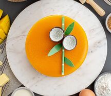 Торт с манго и кокосом