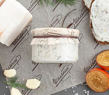 Сало с чесноком и укропом