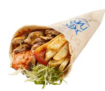 Гирос Hot Greek с цыпленком острый