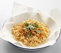 Булгур с луком фри