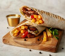 Шаурма по-еревански с картофелем фри