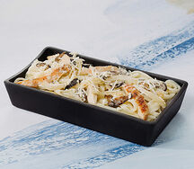 Удон под сливочно-грибным соусом