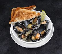 Мидии в сливочном соусе