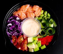 Поке с лососем