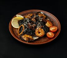 Спагетти Нери с морепродуктами