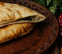 Кутаб с сыром и зеленью