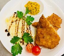 Шницель с картофелем