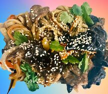 Удон с телятиной