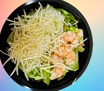 Салат Цезарь с креветками