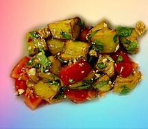 Салат Сочный баклажан