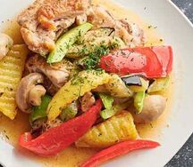 Курица с овощами