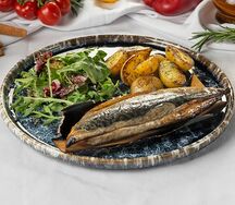 Скумбрия запеченная в щепе