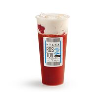 Ягодный смузи с сырным кремом