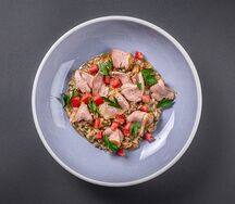 Ризотто с уткой и белыми грибами