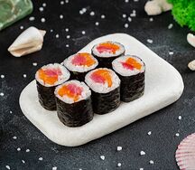 Ролл Маки с тунцом и лососем
