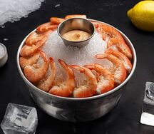 Королевские креветки на льду