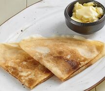 Блины домашние с маслом