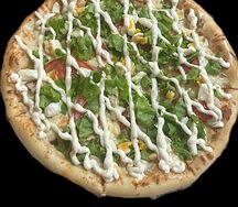 Пицца Цезарь с курицей