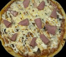 Пицца ветчина и грибы