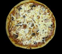 Пицца куриная с грибами