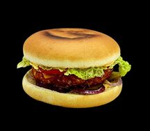 Бургер с куриной котлетой 