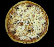 Пицца куриная с грибами