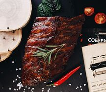 Свиные ребра из техасского смокера